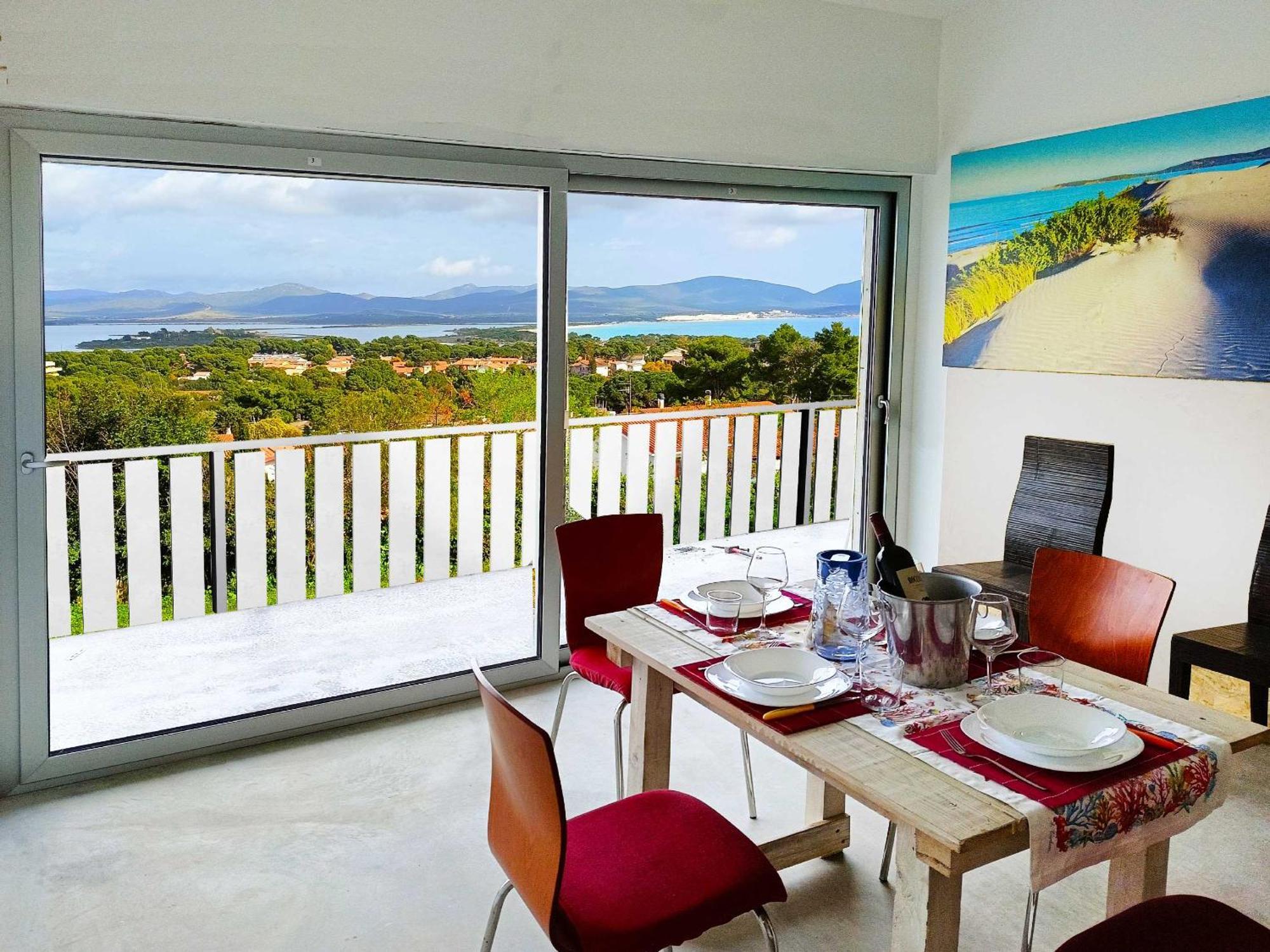 Panohome Porto Pino Buitenkant foto